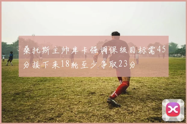 桑托斯主帅库卡强调保级目标需45分接下来18轮至少争取23分